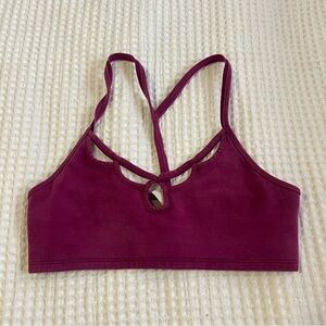 FP Movement by Free People Burgundy Strappy Bralette